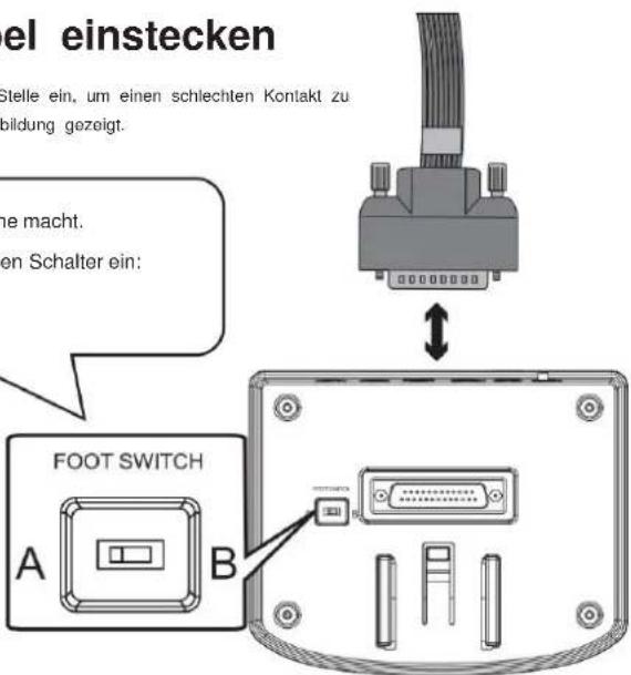 Vevor MD200F-P - Schlagteil-Anschlusskabel einstecken - 1