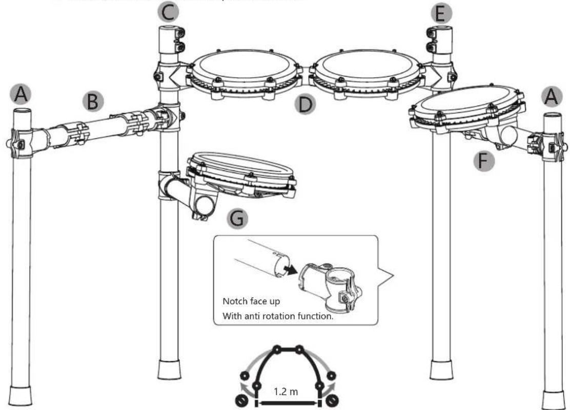 Vevor MD200F-P - Mounting stand - 1