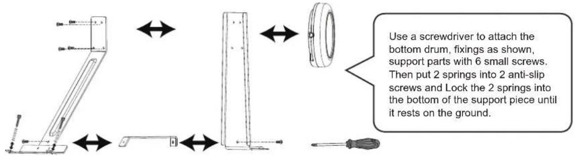 Vevor MD200C-P - Install the kick drum - 1