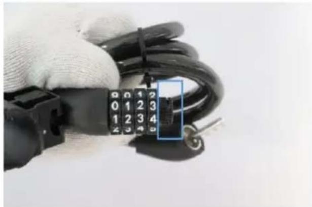 Vevor SCB721 - Step 11: Resetting the password of cable lock - 6