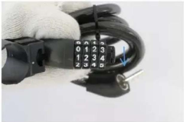 Vevor SCB721 - Step 11: Resetting the password of cable lock - 5