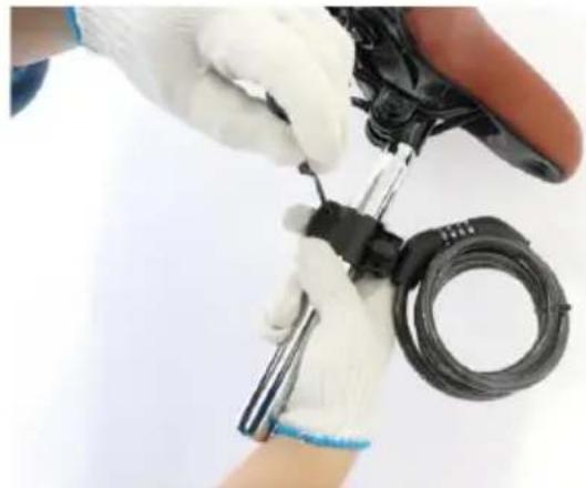 Vevor SCB721 - Step 5: Cable Lock and Saddle Installation - 2