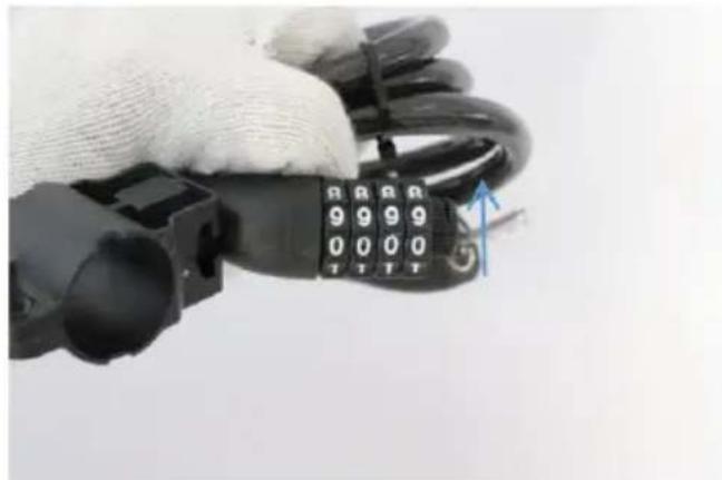 Vevor SCB721 - Step 11: Resetting the password of cable lock - 3