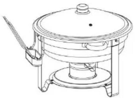 Vevor JZYYXCL5LBL4 - ROUND CHAFING DISH - 2