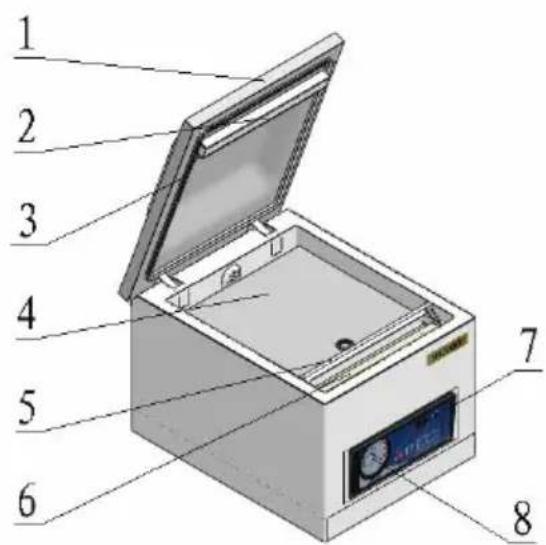 Vevor DZ-260S-V2 - STRUCTURE DIAGRAM - 1