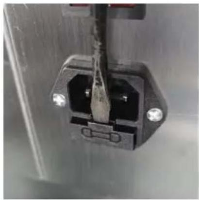 Vevor DZ-260S-V2 - Si el fusible está dañado, reemplácelo como muestra. - 2