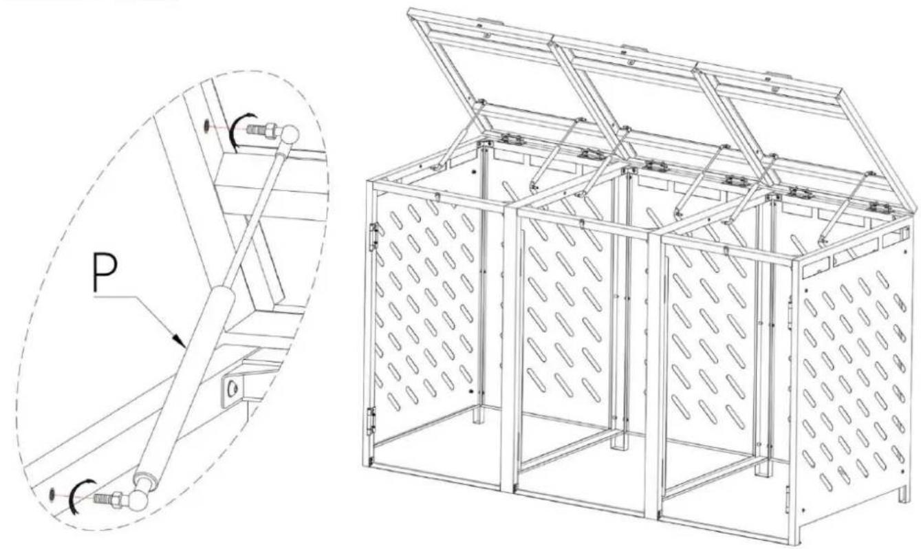 Vevor ZY-3X240L-0.7 - MONTERINGSTEG - 10
