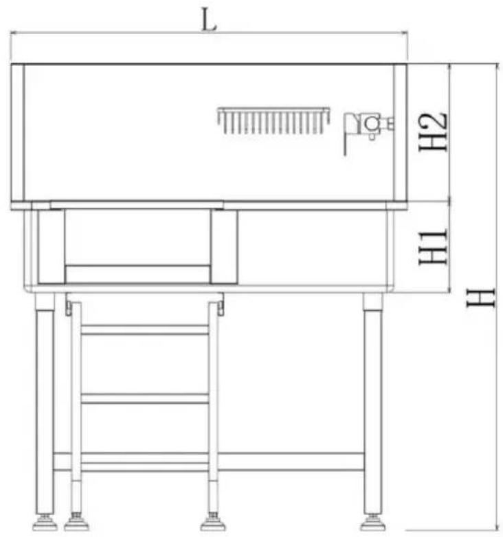 Vevor K2E01004 - DIMENSIONS AND PARAMETERS - 1