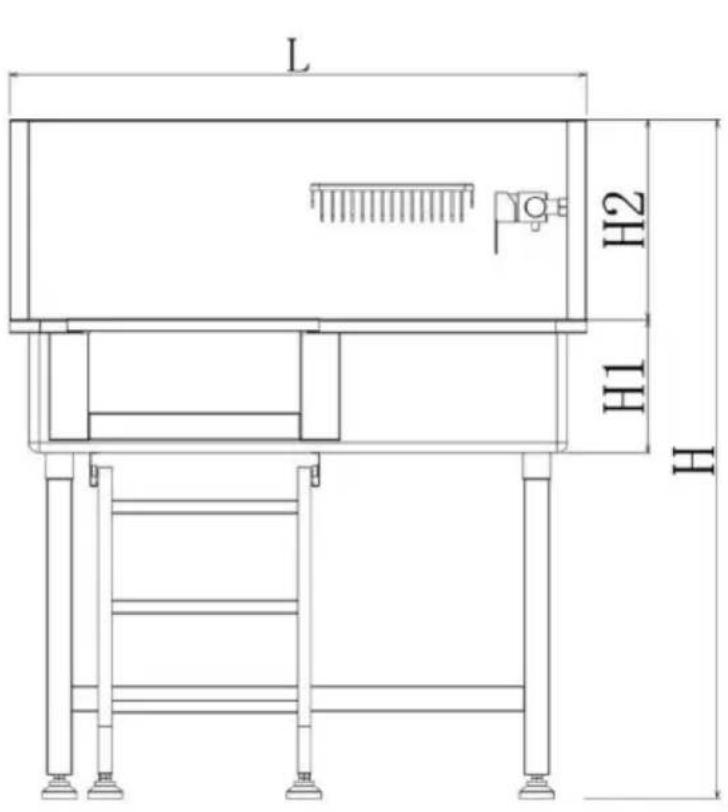 Vevor K2E01004 - DIMENSIONS AND PARAMETERS - 1
