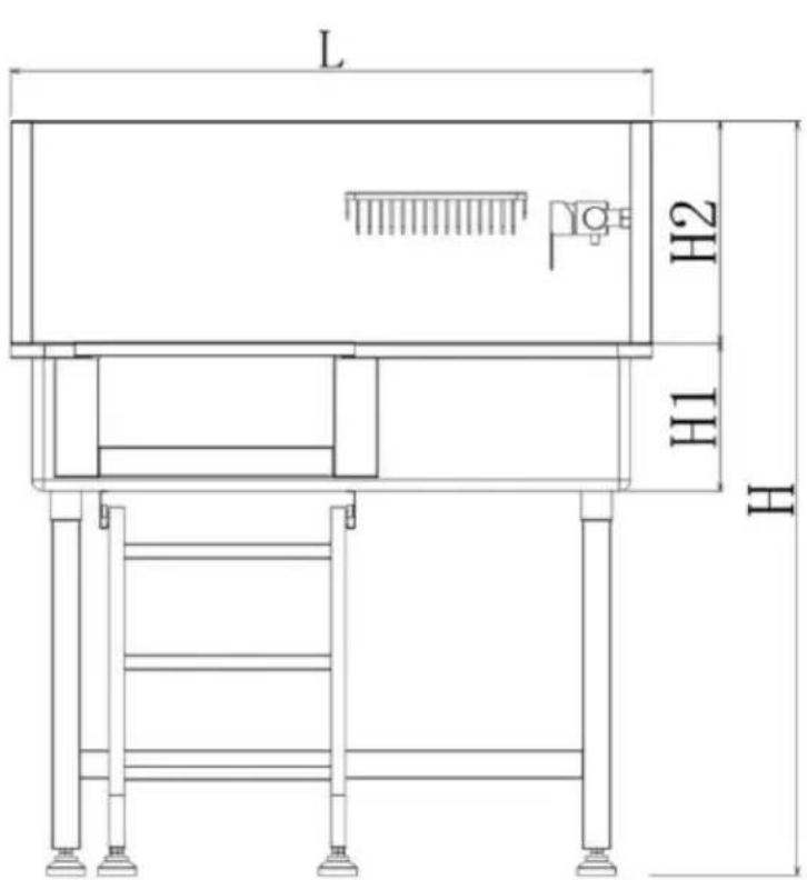 Vevor K2E01004 - DIMENSIONS AND PARAMETERS - 1