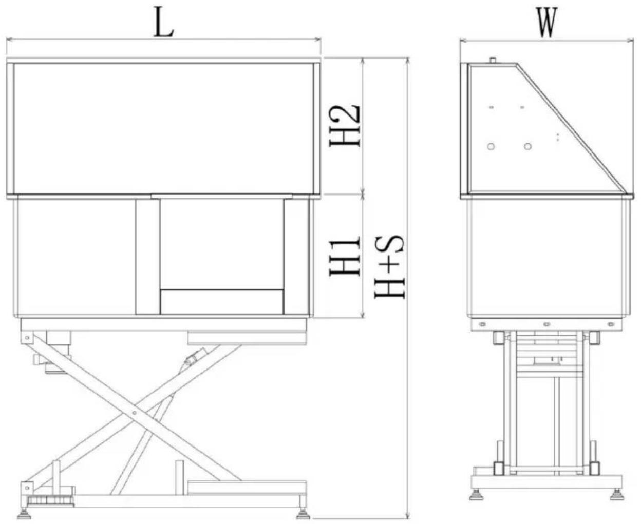 Vevor K1E01028-E - DIMENSIONS AND PARAMETERS - 2
