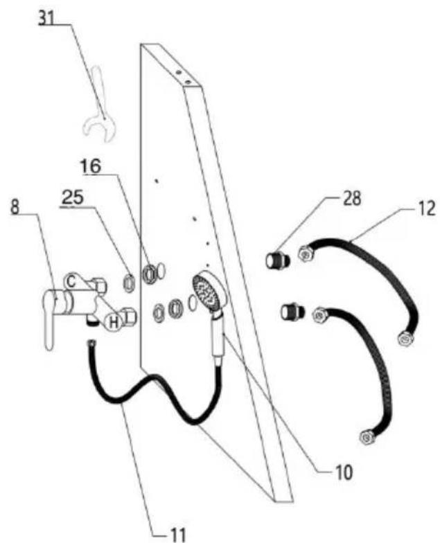 Vevor K2E01007 - Kroki instalacji - 13