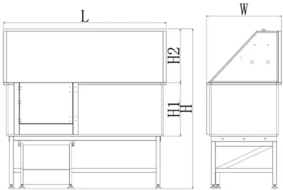Vevor K2E01007 - DIMENSIONS AND PARAMETERS - 1