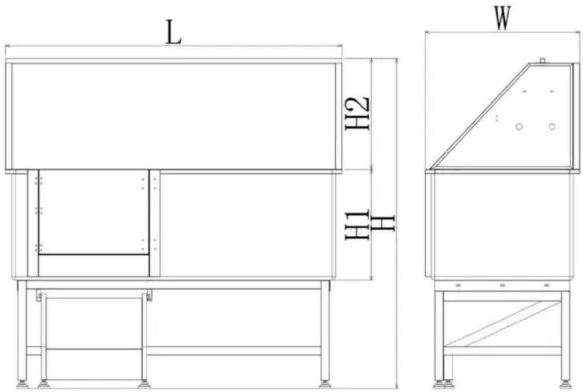 Vevor K2E01007 - DIMENSIONS AND PARAMETERS - 1