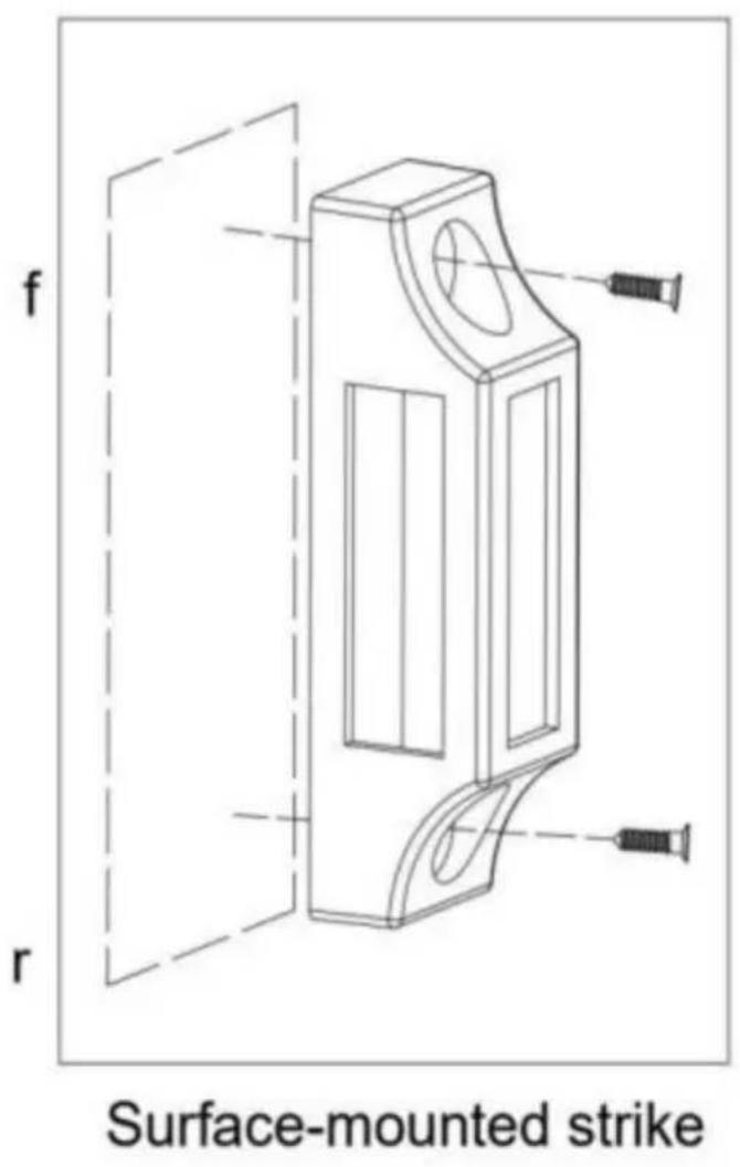 Vevor OL601HD2-B-01 - Montera dörllaset Regeln skara vara - 2