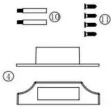 Vevor OL601HD2-B-01 - Lijst met onderdelen - 8