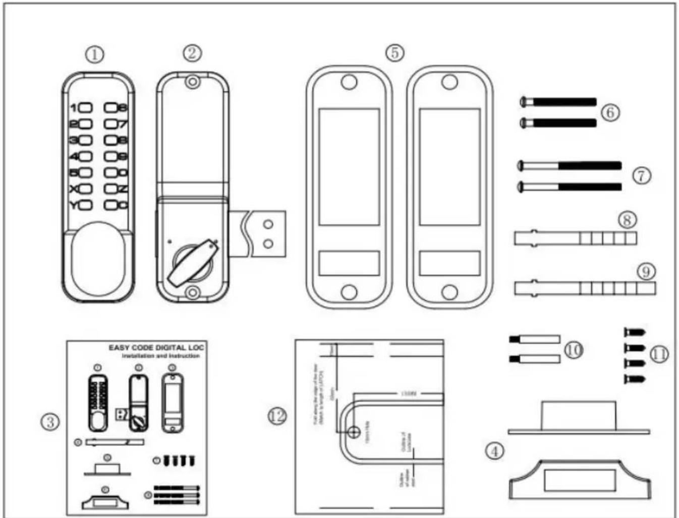 Vevor OL-601HD2-B-03 - List of Parts - 1