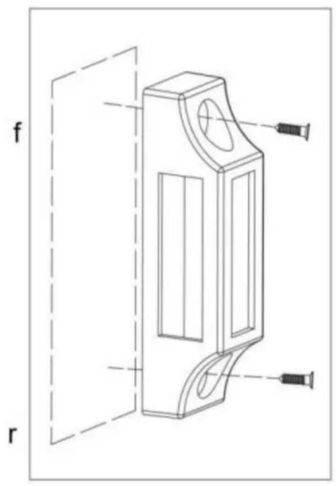 Vevor OL-601HD2-B-03 - Installazione del chiavistello della - 2