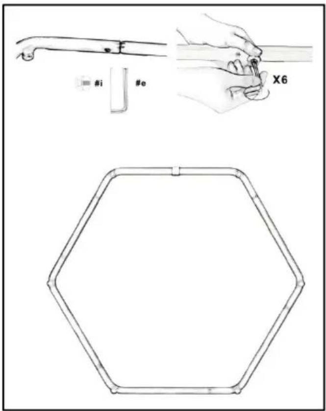 Vevor TX-B6390-48IN+T - Paso 2- Arreglar el marco - 1