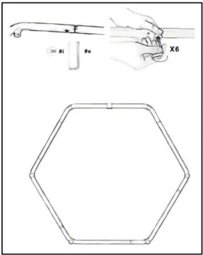 Vevor TX-B6390-48IN+T - Step 2- Fixed the frame - 1