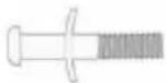 Vevor TX-B6390-48IN+T - f Bolt M8*16&amp;Flat Washer [X6] - 1