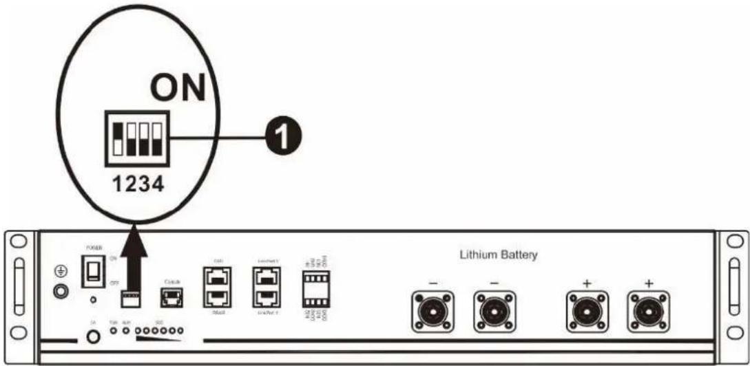 Vevor EM6200-48L - Setting for PYLON US2000 lithium battery - 1