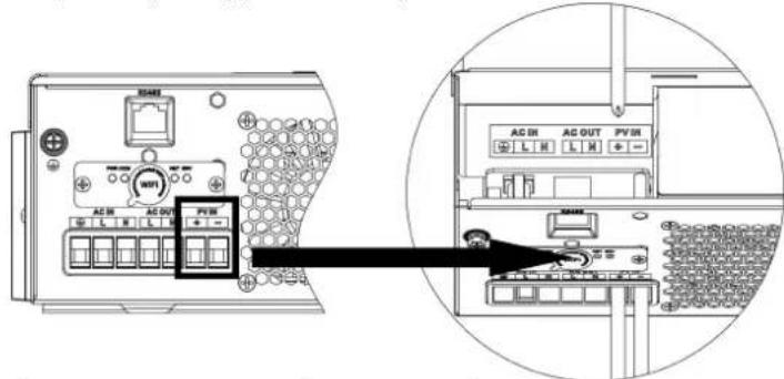 Vevor EM3500-24L - PV Module Wire Connection: - 1