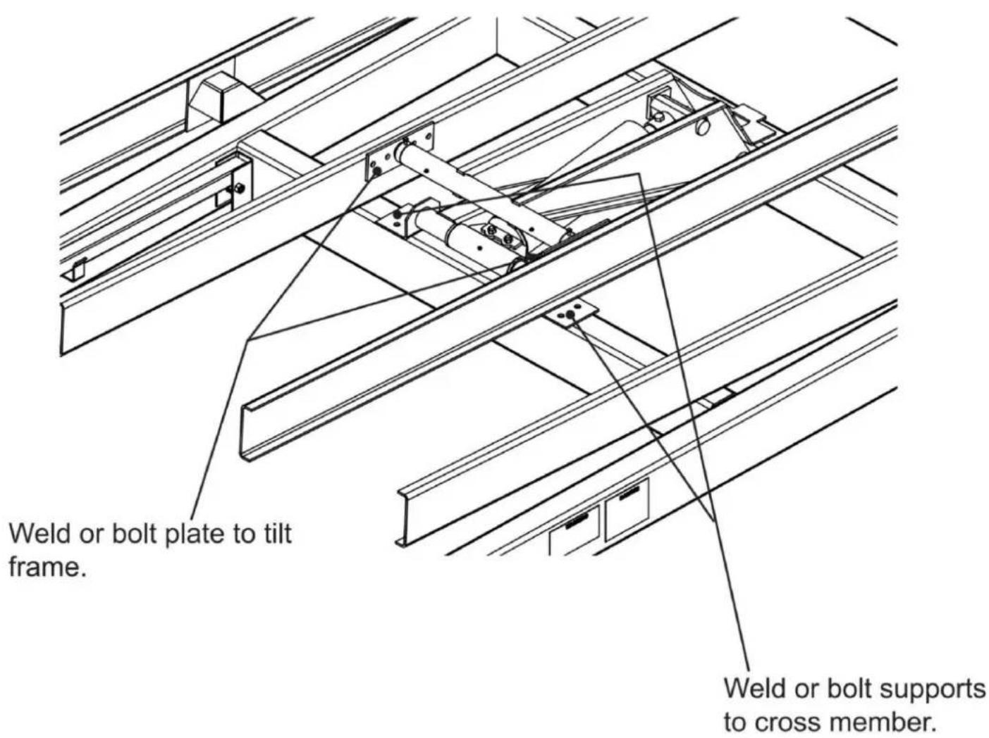 Vevor ER-006 - DIMENSIONS DE MONTAGE DU PALAN - 2