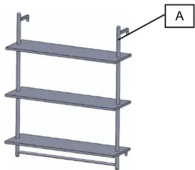 Vevor WPSR-XM010 - PIPE SHELVES ASSEMBLE - 7