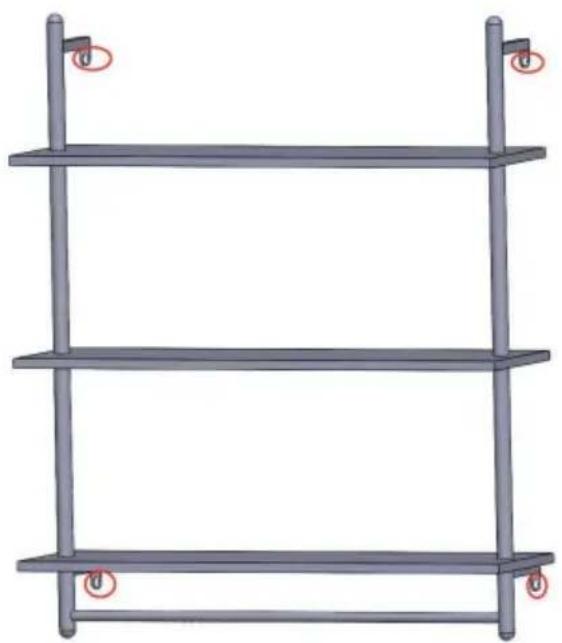 Vevor WPSR-XM010 - BEVESTIG DE PIJPENPLANKEN AAN DE MUUR - 1