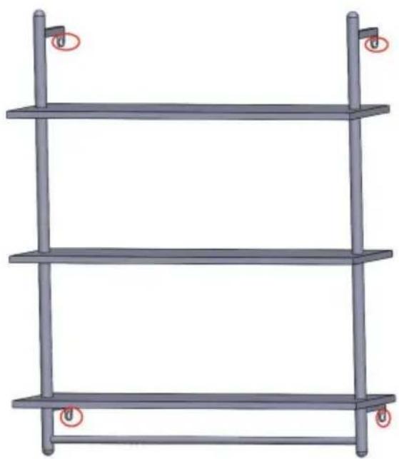 Vevor WPSR-XM010 - FIXEZ LES ÉTAGÈRES DE TUYAUX AU MUR - 2
