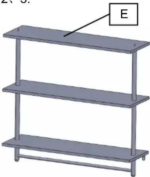 Vevor WPSR-XM010 - PIPE SHELVES ASSEMBLE - 6