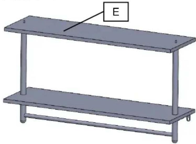 Vevor WPSR-XM010 - PIPE SHELVES ASSEMBLE - 4