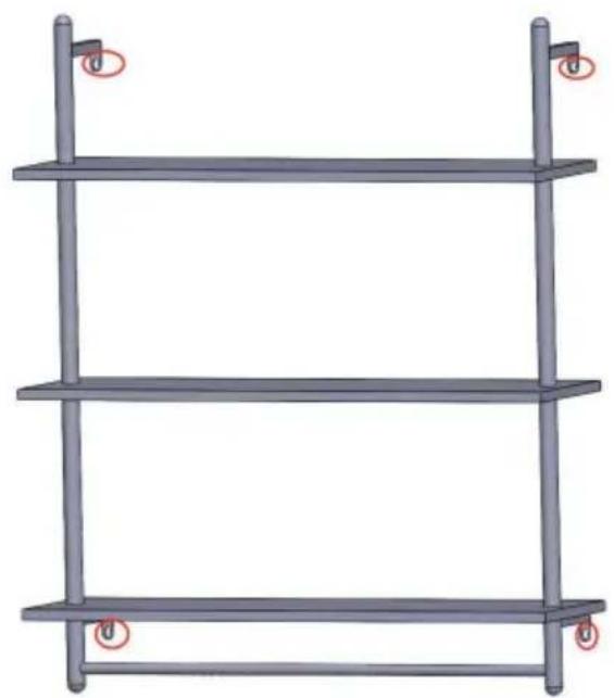 Vevor WPSR-XM010 - FIJAR ESTANTES PARA TUBERÍAS A LA PARED - 1