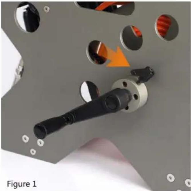 Vevor WR030-120 - Open the cable reel brake - 1