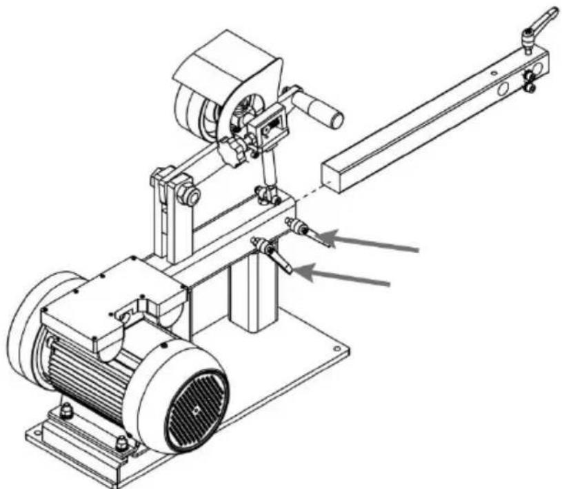 Vevor BS282 - Installera skyddet och spänningshandtaget. - 2