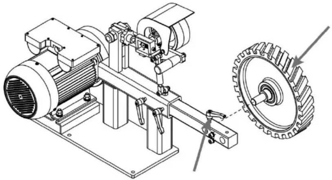 Vevor BS282 - Installera skyddet och spänningshandtaget. - 4