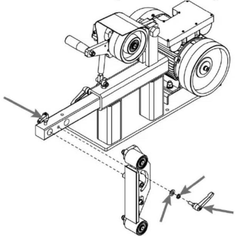 Vevor BS282 - Installera skyddet och spänningshandtaget. - 5