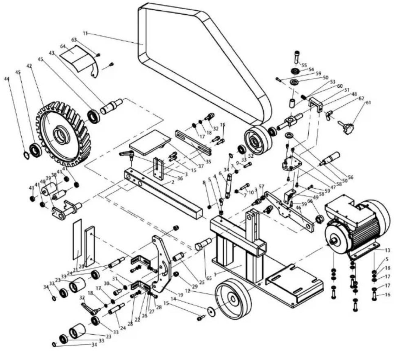Vevor BS282 - EXPLODED DRAWING - 1