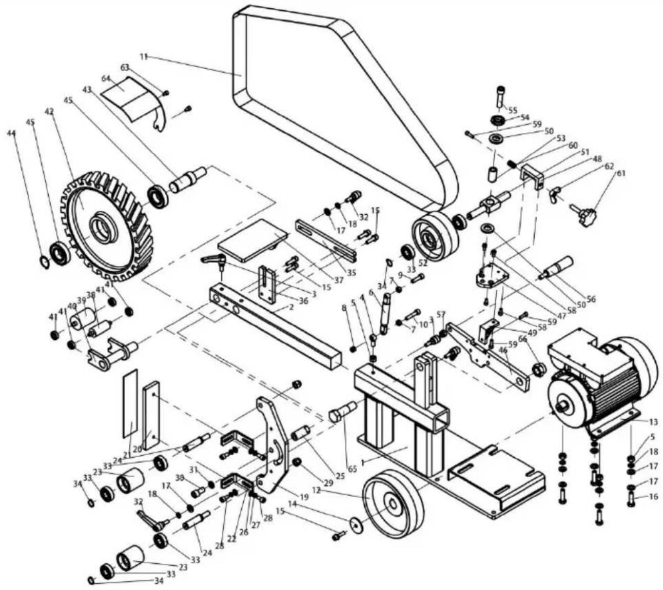 Vevor BS282 - EXPLODED DRAWING - 1