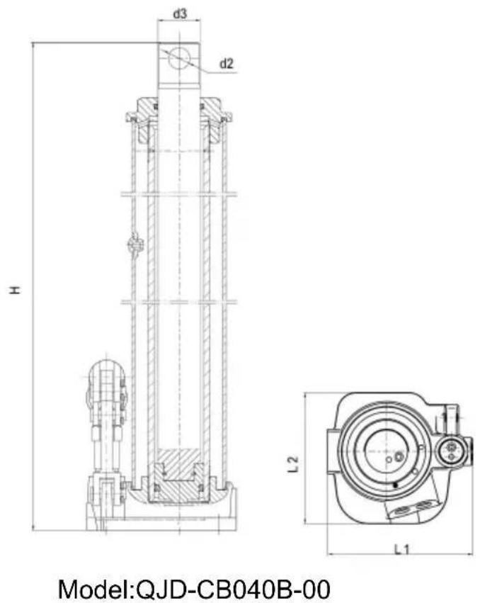 Vevor QJD-CB030A-00 - Dimensions - 1