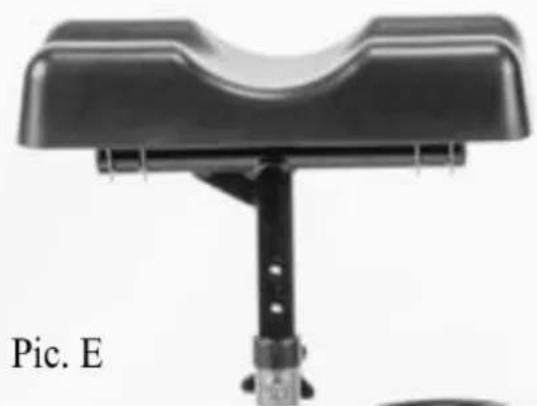 Vevor HFK-9225G-12 - Adjust the knee pad height - 2