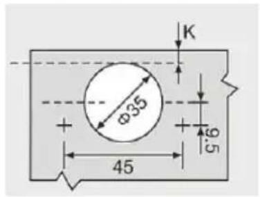 Vevor PHS25201-20 - Φ35 FIXED ON ONE WAY SHORT ARMS HYDRAULIC BUFFERING HINGES - 2