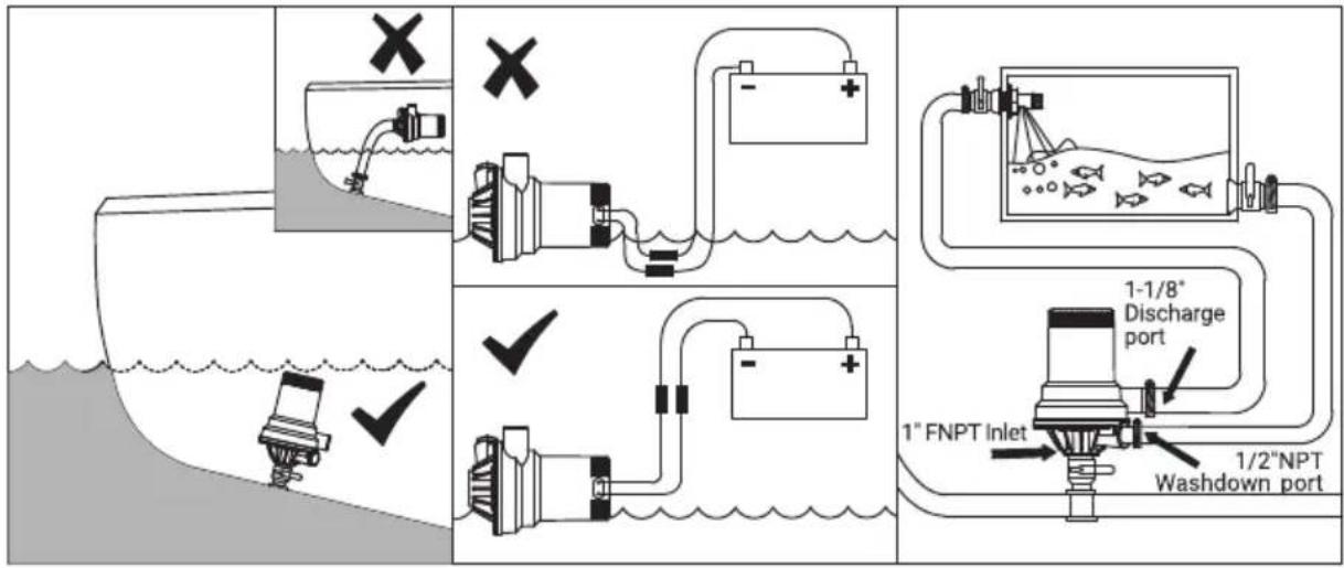 Vevor NMBP1-G1600-01A - INSTALLATION PRECAUTIONS DIAGRAM - 1