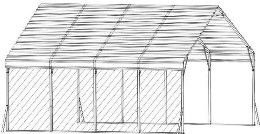 Vevor KD-TPQC-006-20x20ft - CARPORT INSTALLATION INSTRUCTION - 1