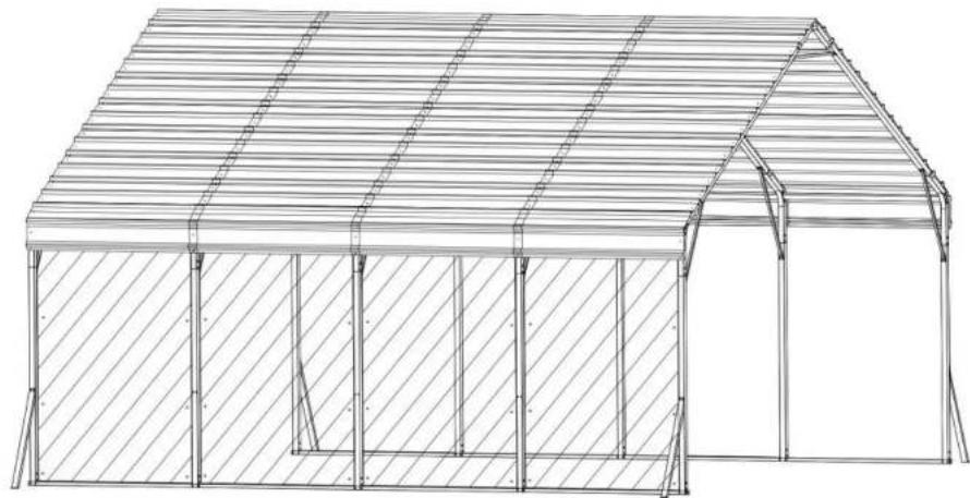 Vevor KD-TPQC-006-20x20ft - CARPORT INSTALLATION INSTRUCTION - 1