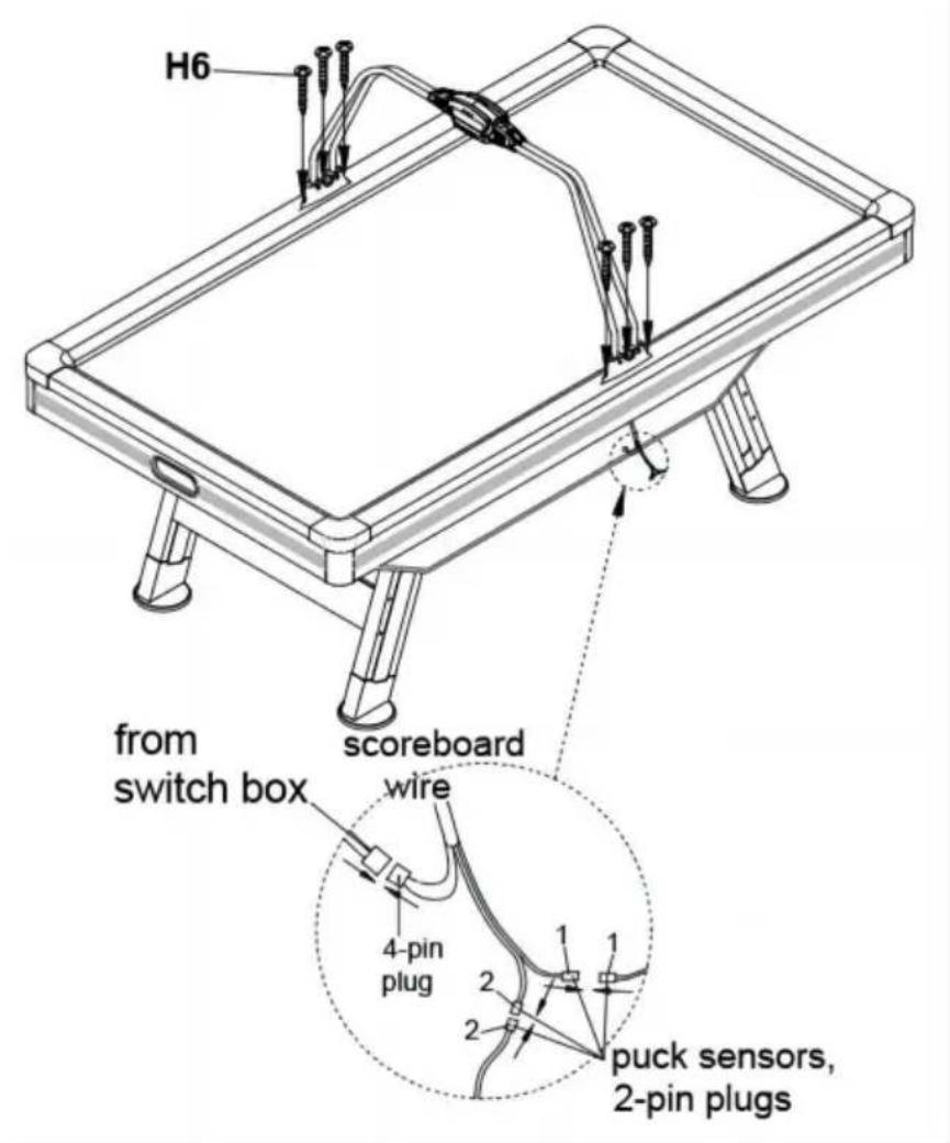 Vevor AH726 - PUNTEGGIO ELETTRONICO - TABELLA AIR HOCKEY - 30