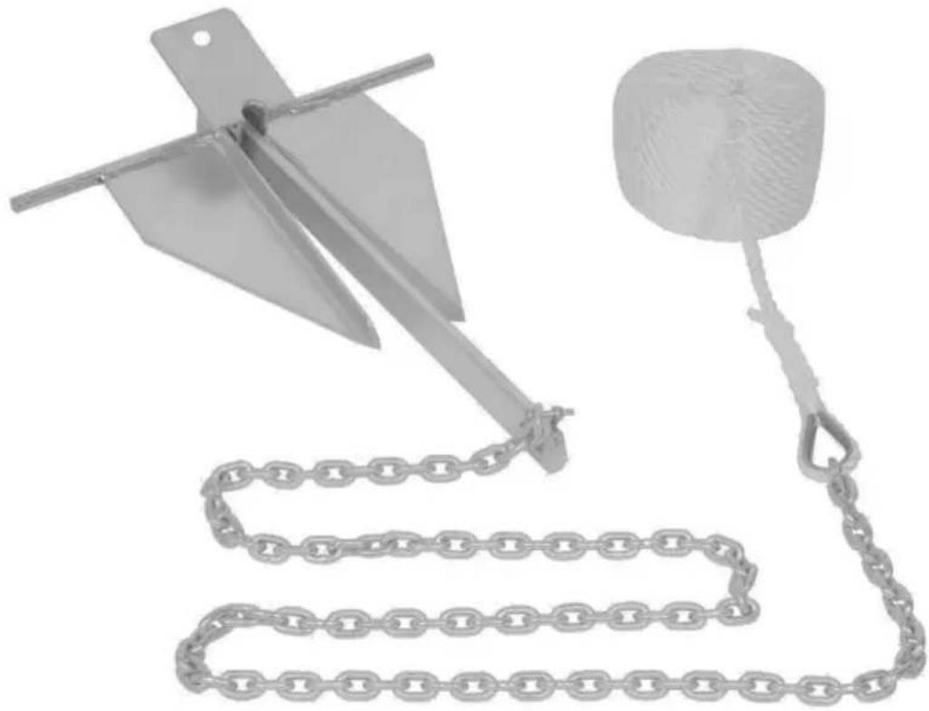 Vevor AN08A-4.0kg-YMAS - BATEAU FLUKE ANCRE - 1