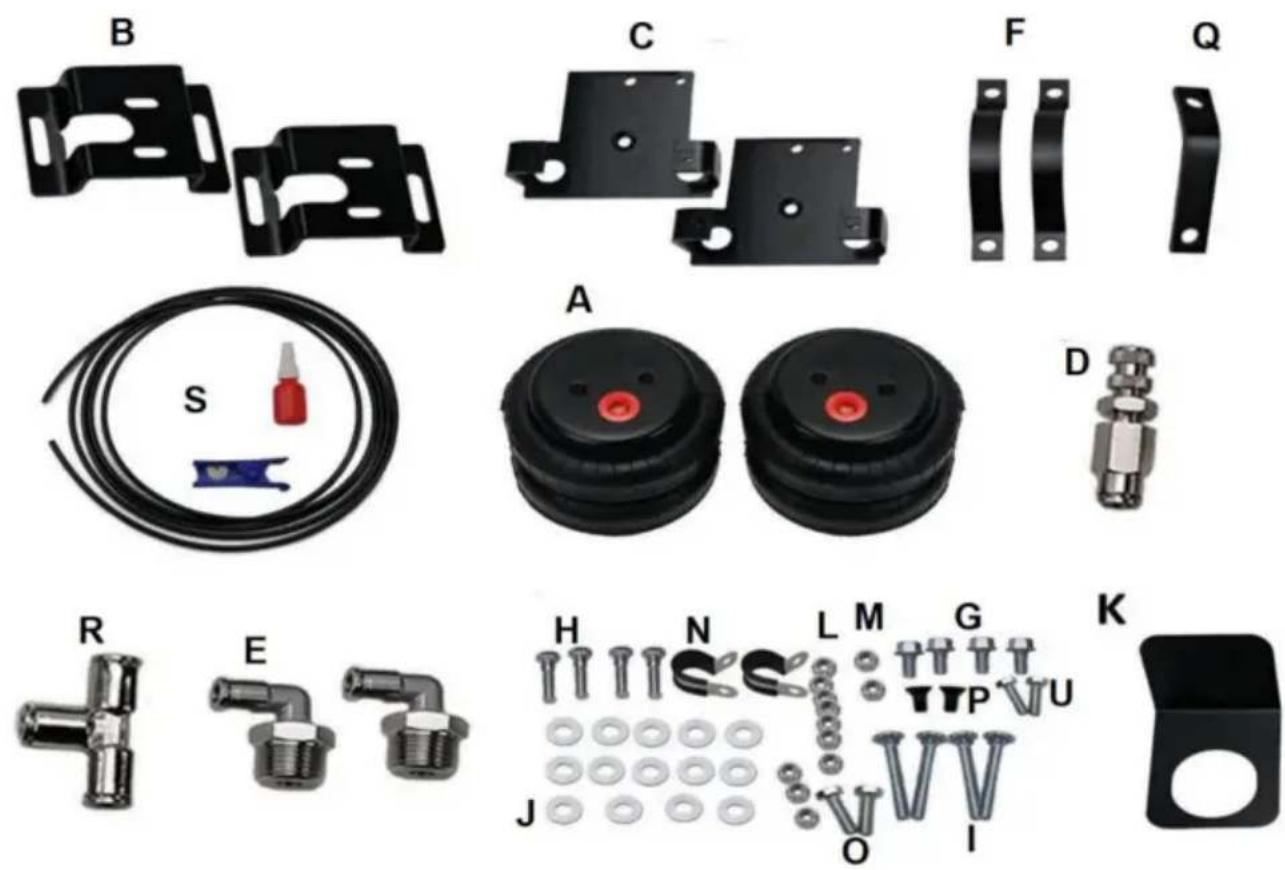 Vevor 7X 1233 - PARTS LIST - 1