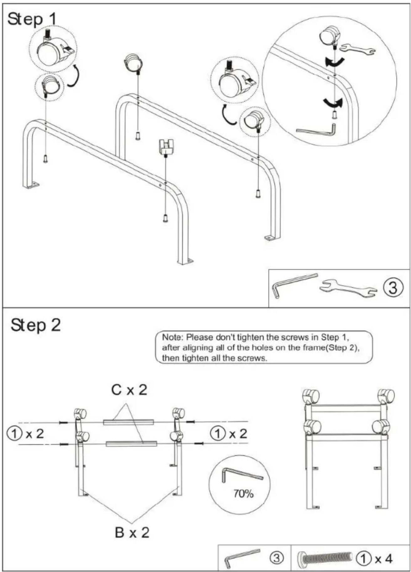Vevor SDC-36-1 - ASSEMBLY STEP - 1